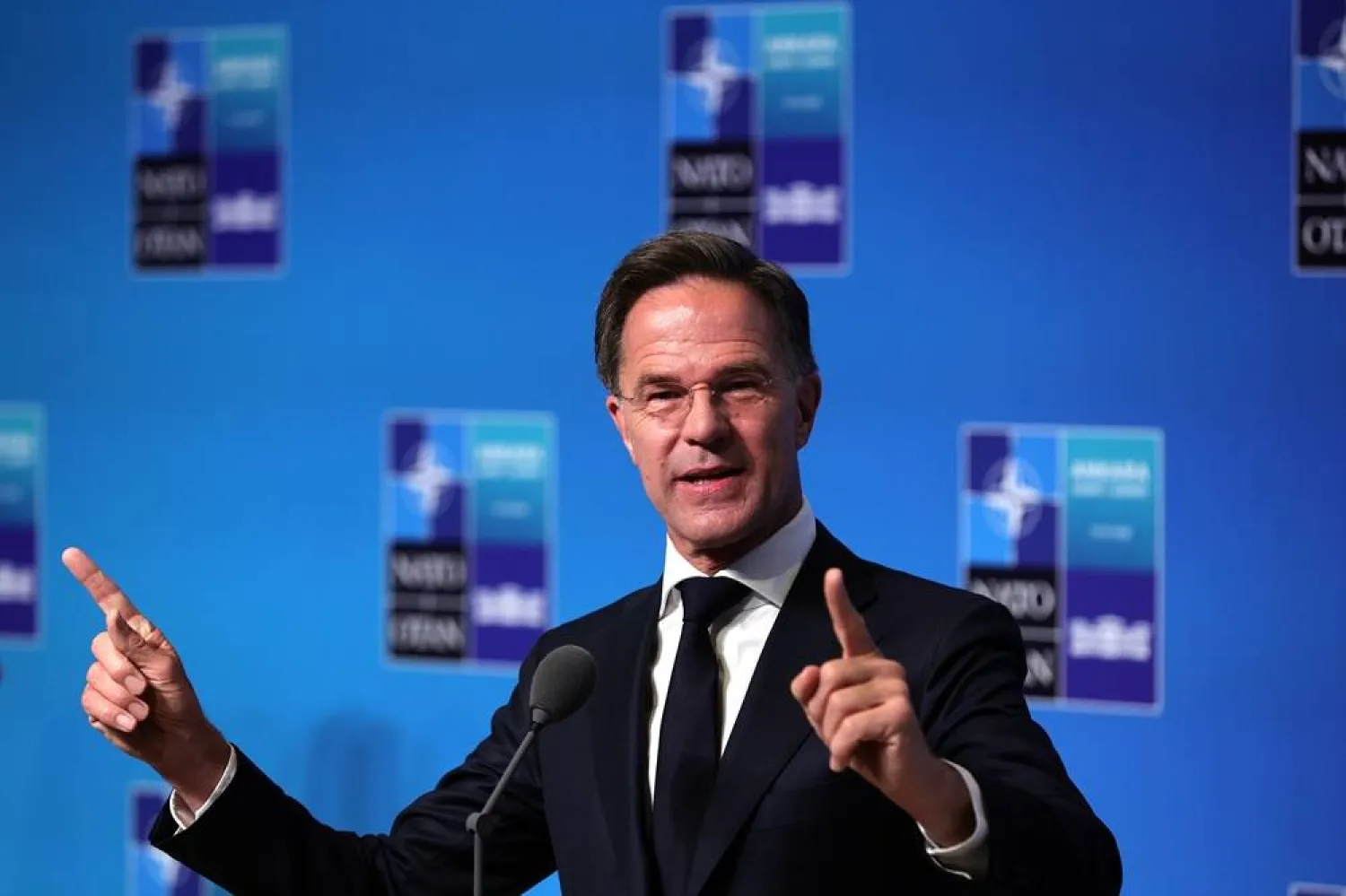 NATO Secretary General Mark Rutte speaks upon arrival at the 2026 NATO summit in Ankara, Türkiye, 08 July 2026. (EPA) 