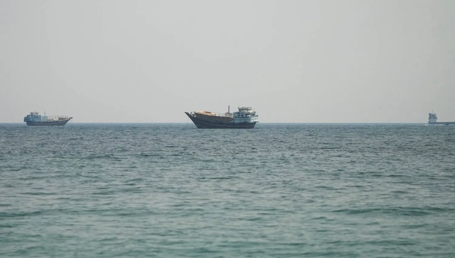  Vessels at the Strait of Hormuz, as seen from Musandam,Oman, July 12, 2026. (Reuters)