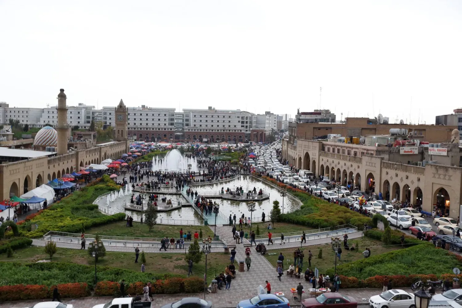 Erbil şehrindeki bir meydan, (Arşiv- Reuters)