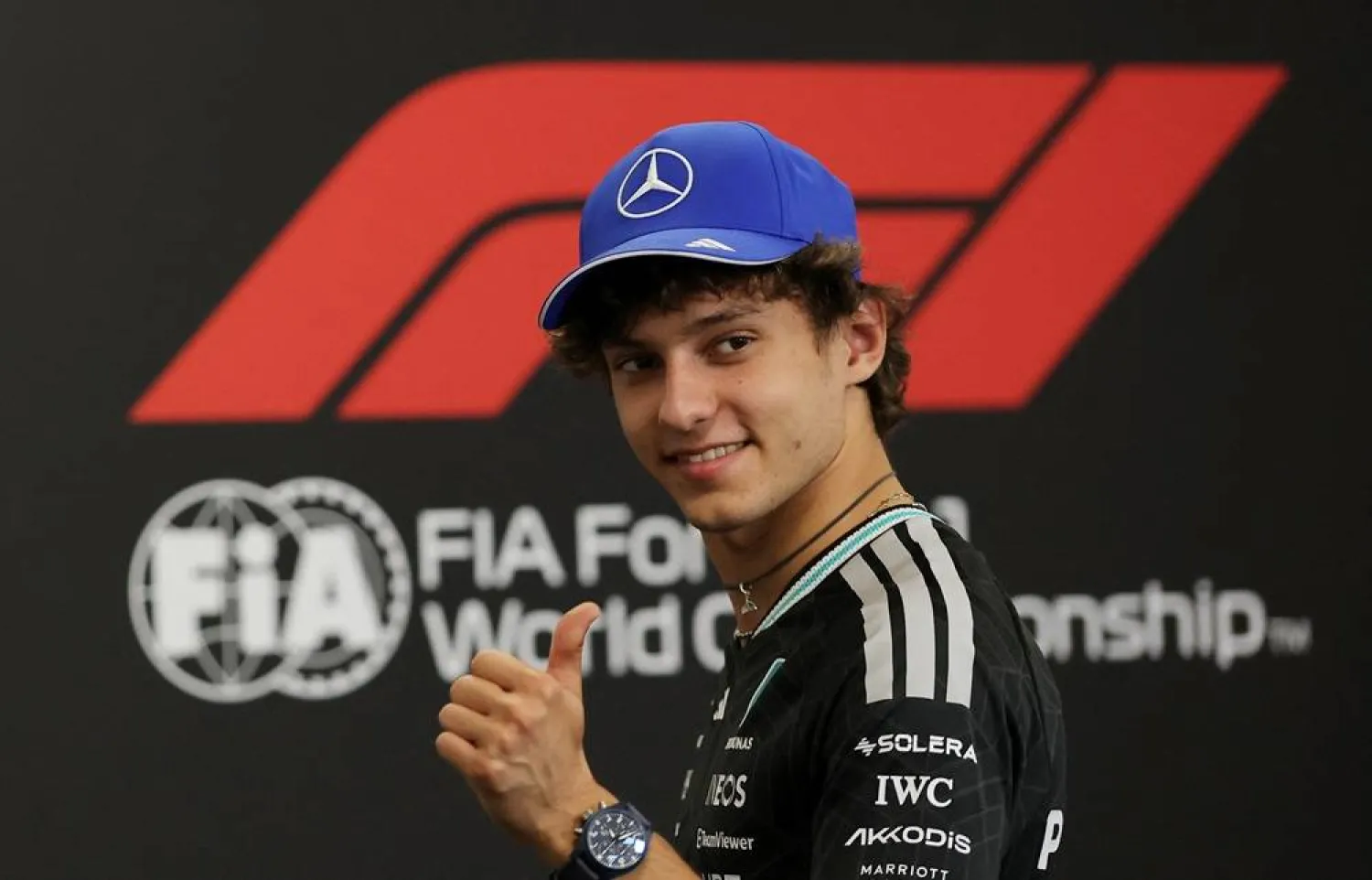 Formula One F1 - Belgian Grand Prix - Circuit de Spa-Francorchamps, Stavelot, Belgium - July 16, 2026 Mercedes' Andrea Kimi Antonelli during the press conference ahead of the Belgian Grand Prix. (Reuters)