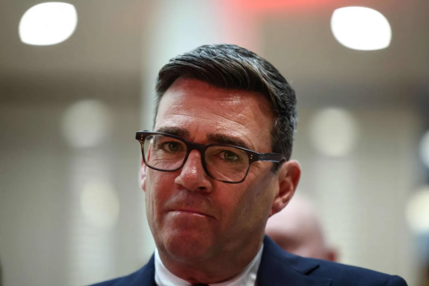  Andy Burnham is pictured before being confirmed as the Labour Party's new leader and the country's next prime minister, during "Labour's Special Conference" in central London on July 17, 2026. (AFP) 