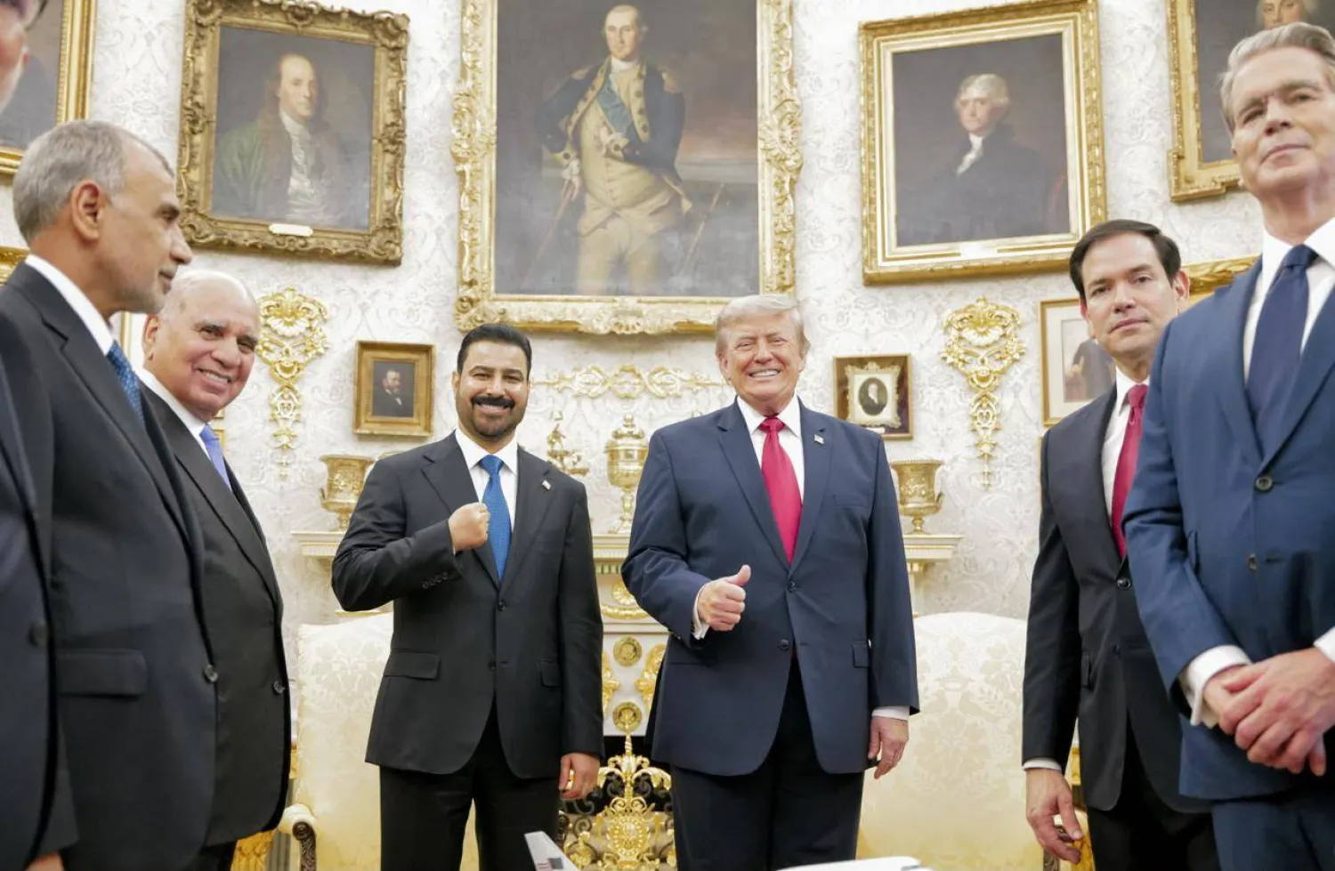 ترمب والزيدي (إعلام رئاسة الوزراء)