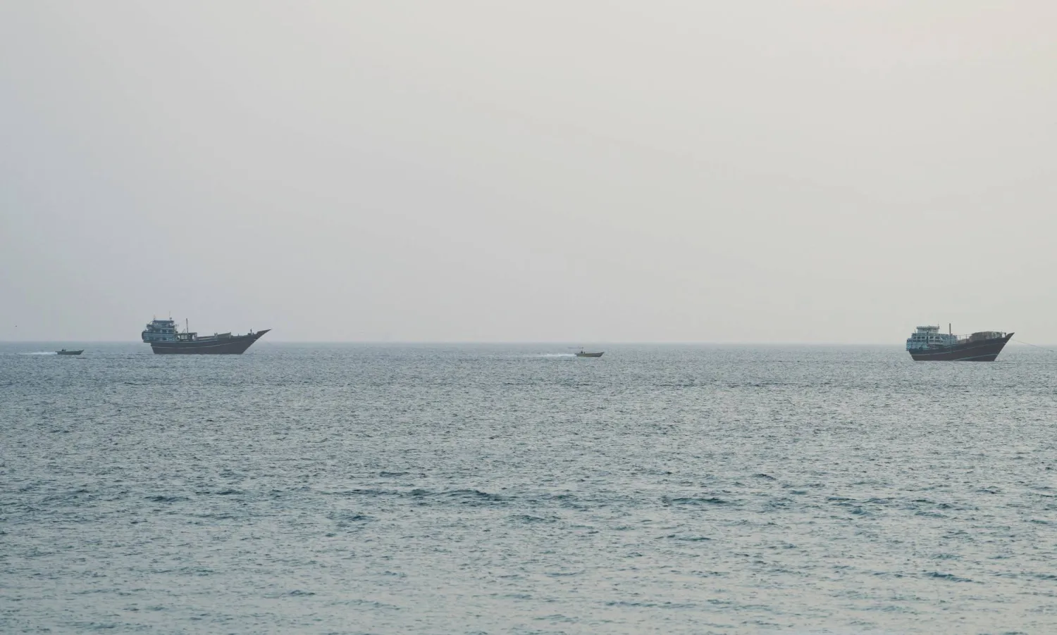  Vessels at the Strait of Hormuz, as seen from Musandam,Oman, July 15, 2026. (Reuters)