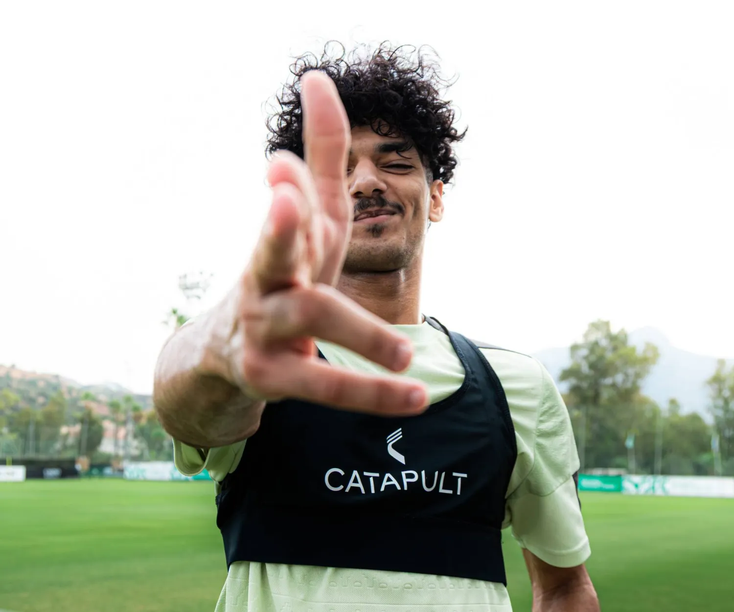 الصرنوخ في تدريبه الأخير مع الفتح قبل الانتقال للهلال (موقع النادي)