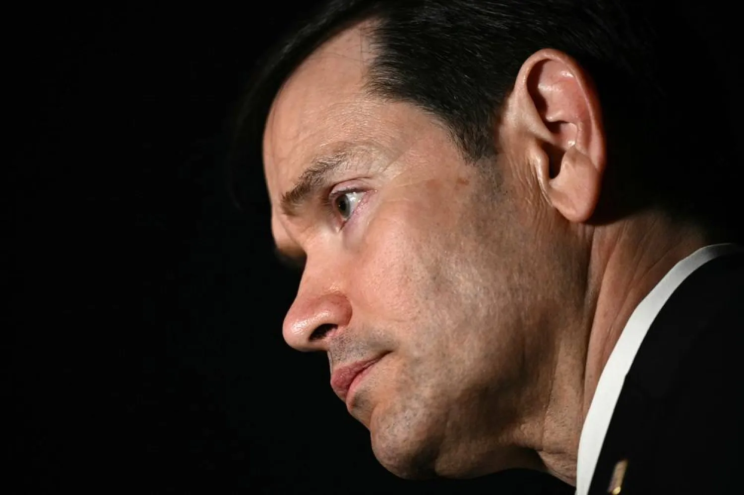 Secretary of State Marco Rubio speaks to reporters before departing Joint Base Andrews, Md., Sunday, July 19, 2026, en route to Manila, Philippines to attend the 59th ASEAN Foreign Ministers' Meeting. (Brendan Smialowski, Pool via AP)