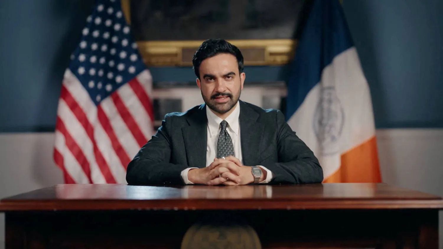 New York City Mayor Zohran Mamdani speaks about Israeli Prime Minister Benjamin Netanyahu at an unknown location, in this still image taken from handout video released July 21, 2026. (NYC Mayor's Office via YouTube/Handout via Reuters)