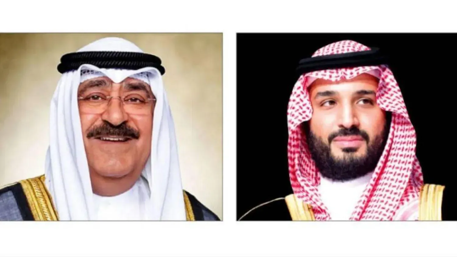 Kuveyt Emiri ve Suudi Arabistan Veliaht Prensi, (Şarku'l Avsat)