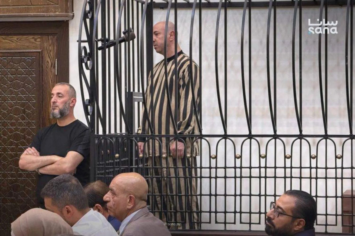 الجلسة الثالثة من محاكمة وسيم الأسد الأربعاء المتهم بجرائم بحق الشعب السوري (سانا)