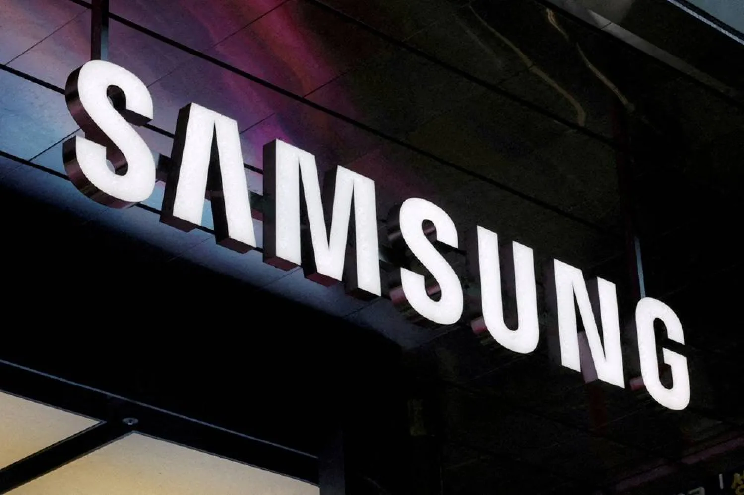 The logo of Samsung Electronics is seen at the technology company's store in Seoul, South Korea, April 15, 2025. (Reuters)