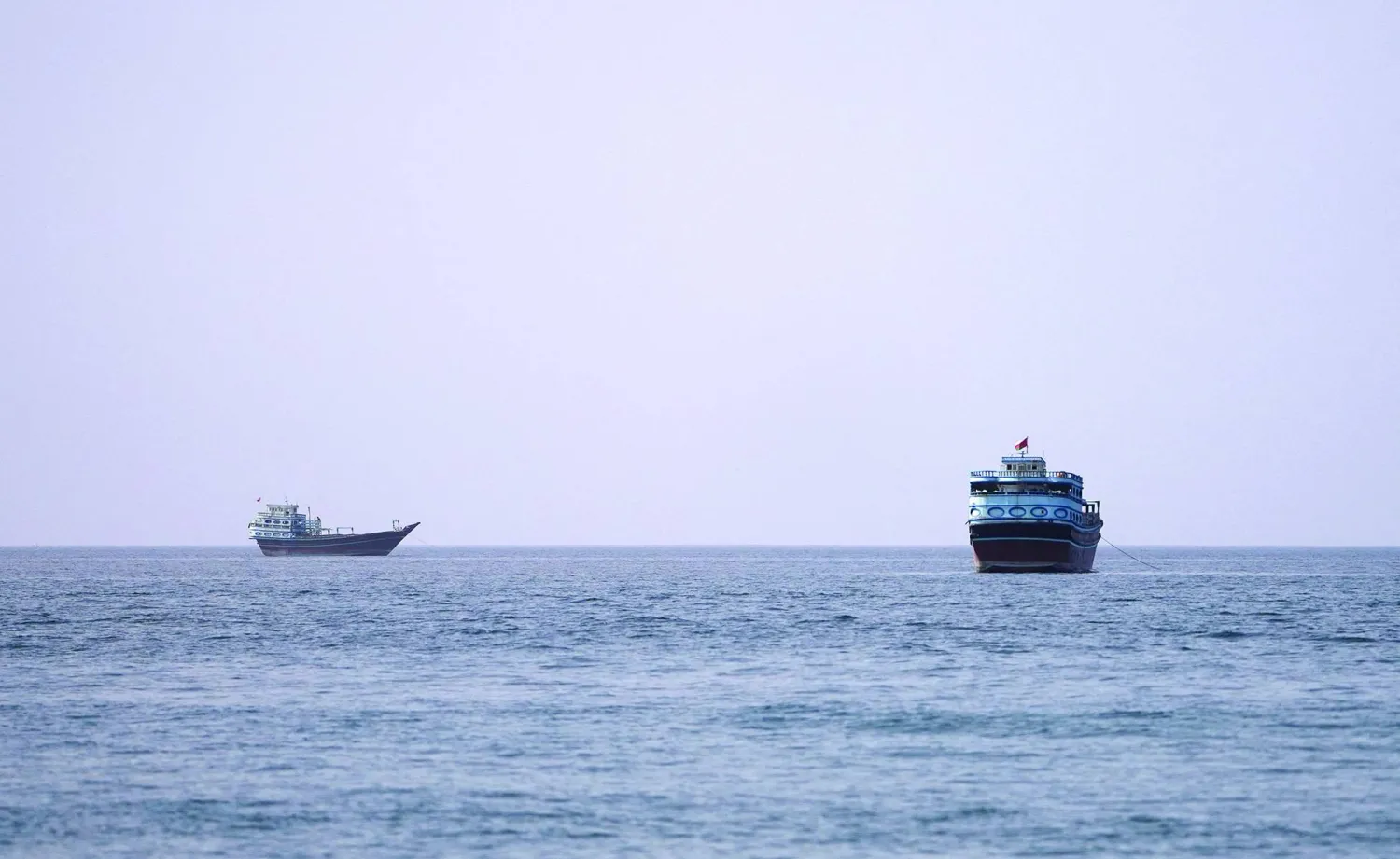 FILE PHOTO: Vessels at the Strait of Hormuz, as seen from Musandam, Oman, July 17, 2026. REUTERS/Stringer/File Photo