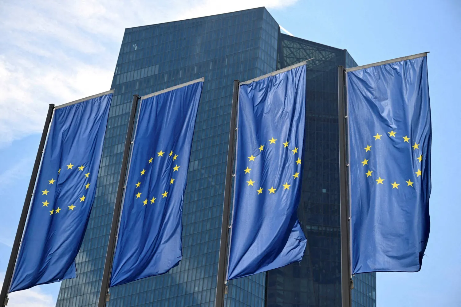 The European Central Bank building in Frankfurt (Reuters)