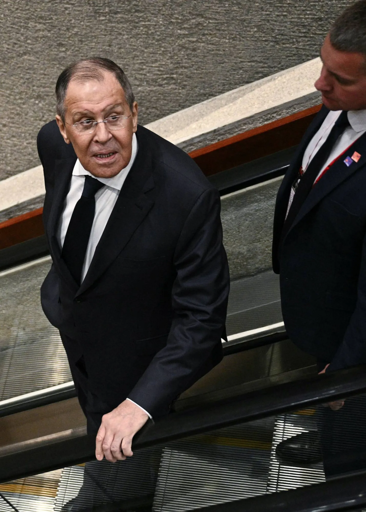 Russia's Foreign Minister Sergey Lavrov leaves after a meeting with US Secretary of State Marco Rubio on the sidelines of the Association of Southeast Asian Nations (ASEAN) Foreign Ministers Meeting in Pasay, Metro Manila, on July 23, 2026. BRENDAN SMIALOWSKI/Pool via REUTERS