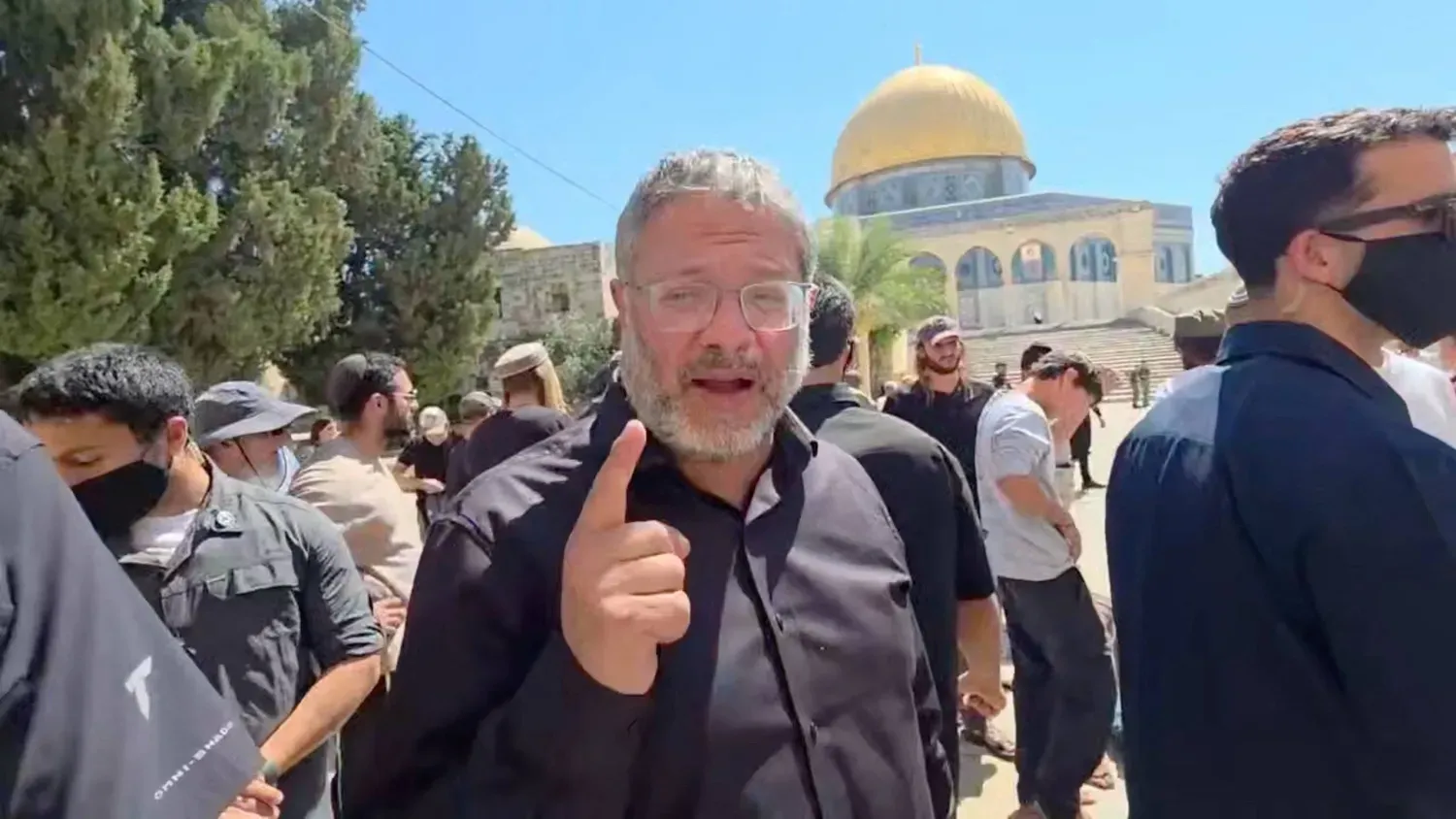 İsrail Ulusal Güvenlik Bakanı Itamar Ben-Gvir, 23 Temmuz 2026'da Kudüs'teki El-Aksa Camii külliyesine girdi, (Reuters)
