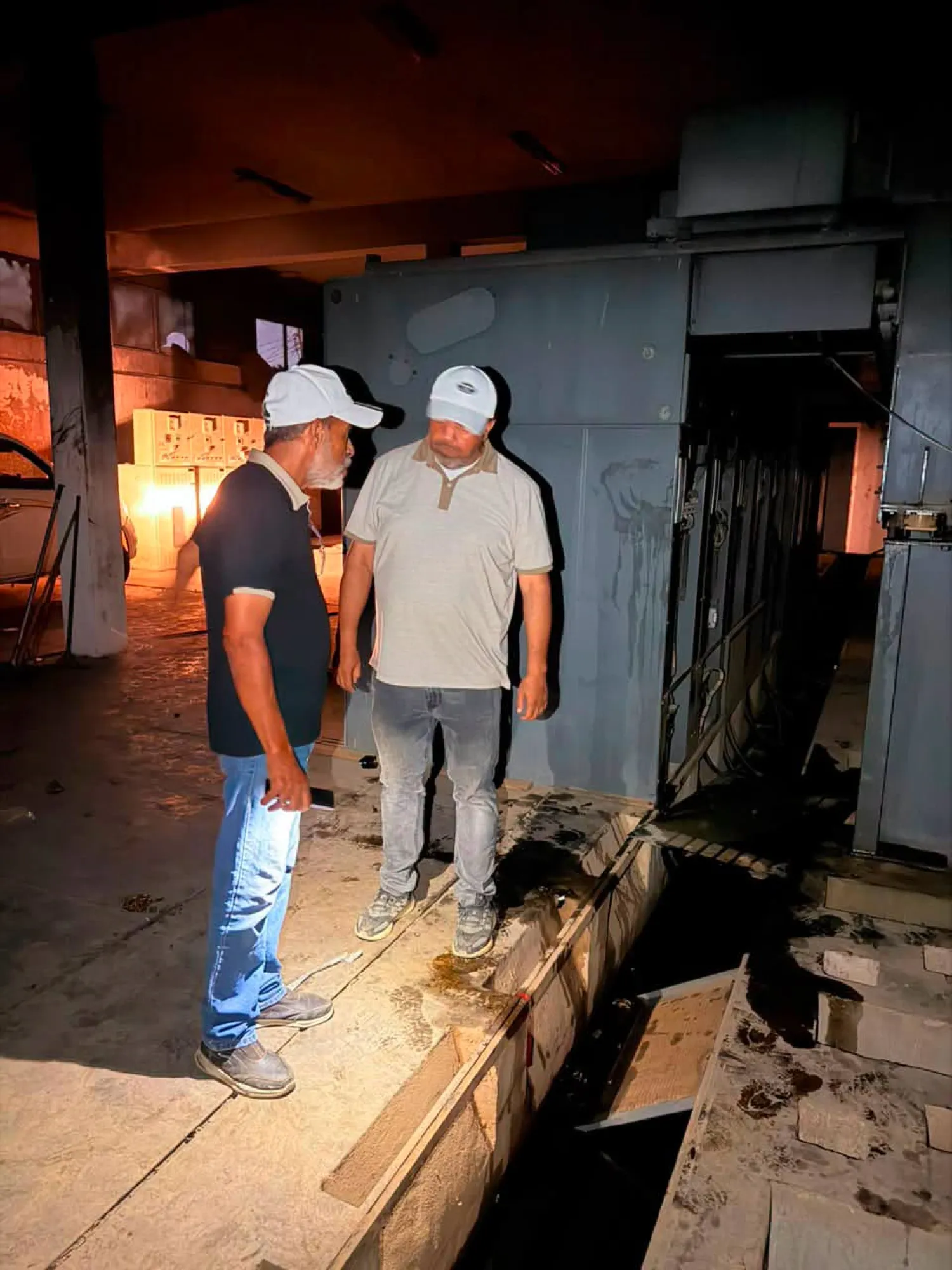 Work underway at the electricity company in eastern Libya (Company handout)