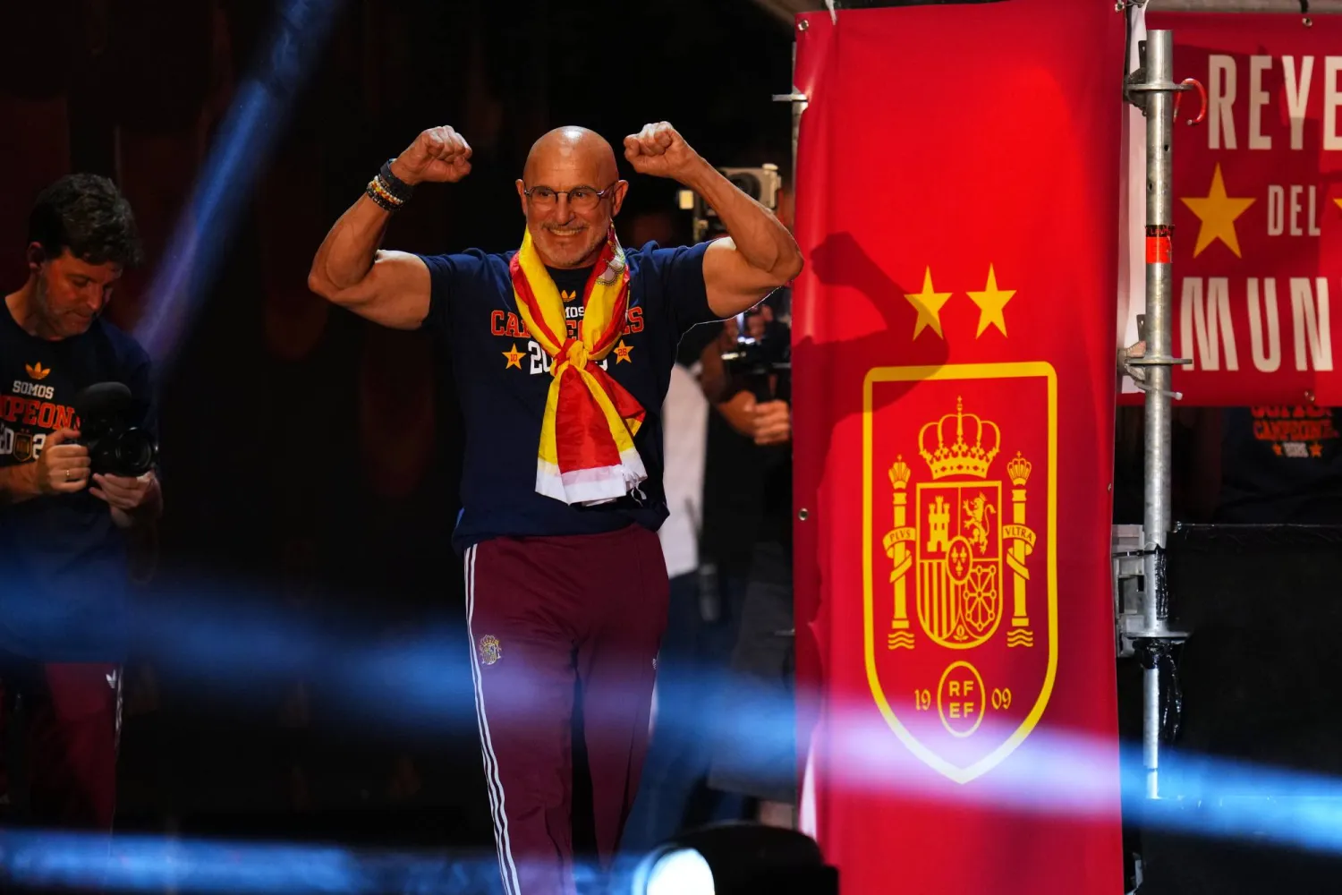 مدرب المنتخب الإسباني لويس دي لا فوينتي (أ.ب)
