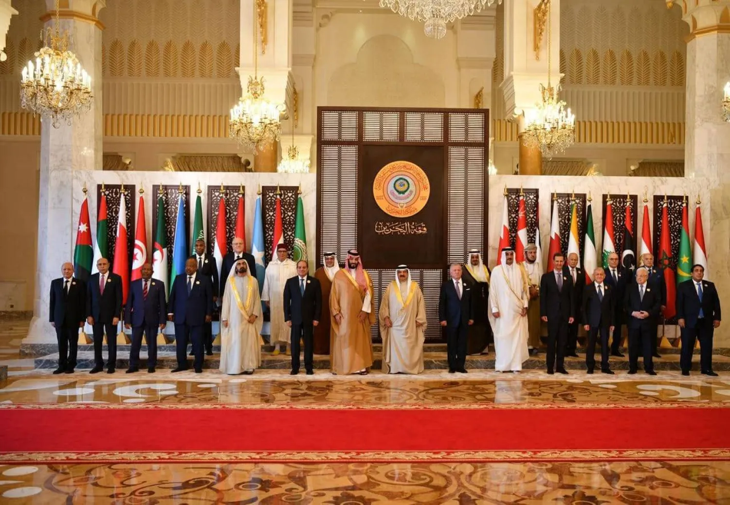 صورة للزعماء العرب خلال القمة العربية بالبحرين في مايو 2024 (الرئاسة المصرية)