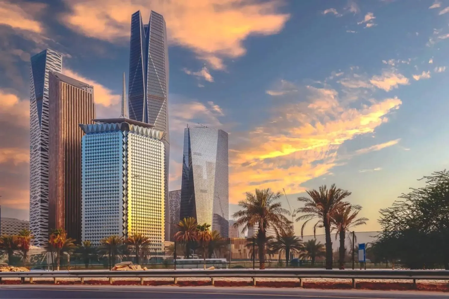 The Saudi Tadawul Group tower in Riyadh’s financial district. (Hamah Holding)