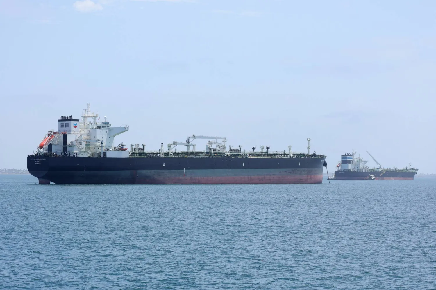  Oil tankers outside the Port of Long Beach, California, US July 17, 2026. (Reuters)