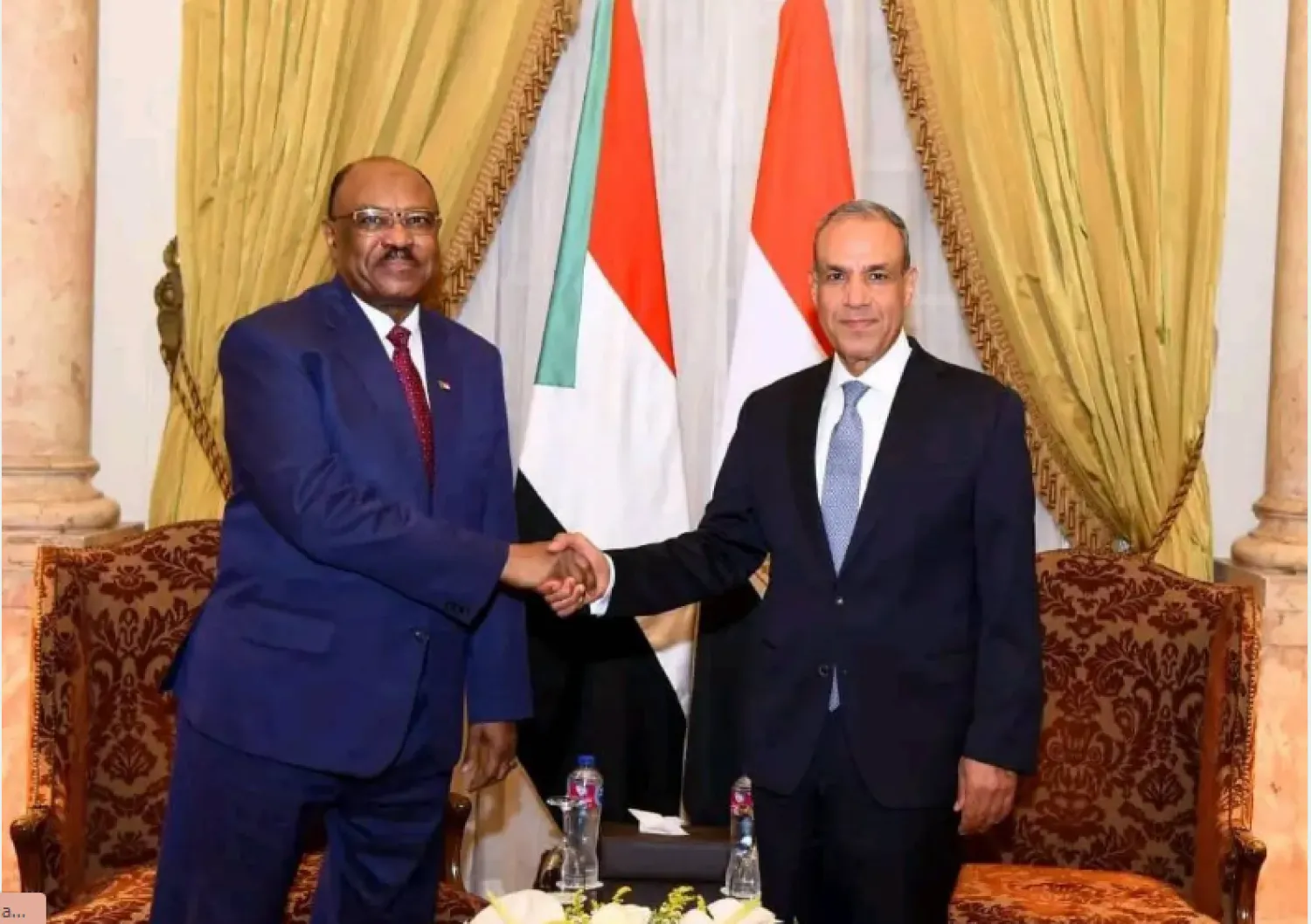 وزير الخارجية المصري ونظيره السوداني في القاهرة الشهر الماضي (صفحة وزارة الخارجية المصرية على فيسبوك)