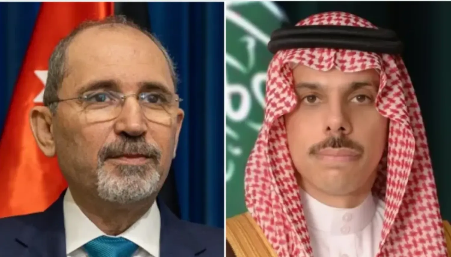 الأمير فيصل بن فرحان وزير الخارجية السعودي ونائب رئيس الوزراء وزير الخارجية وشؤون المغتربين الأردني أيمن الصفدي (الشرق الأوسط)