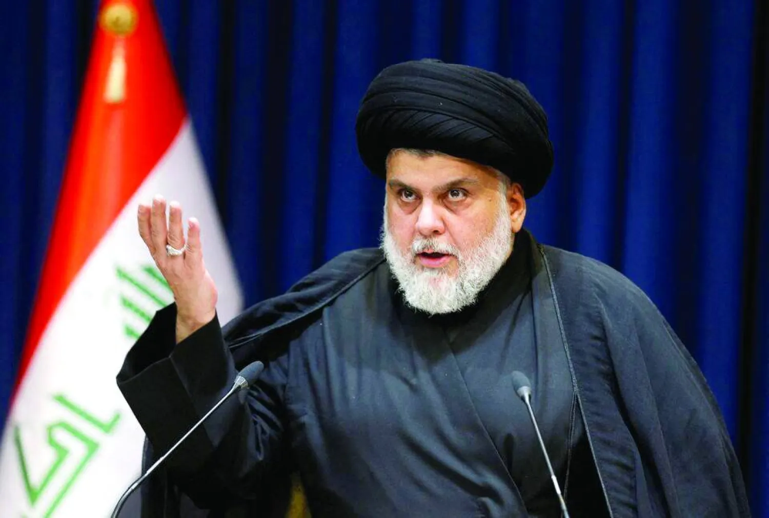 صورة أرشيفية لزعيم «التيار الصدري» مقتدى الصدر (رويترز)