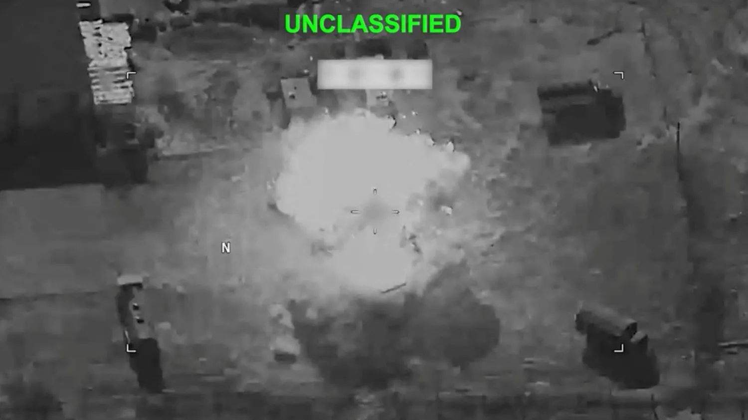 Smoke rises following explosion at an unknown location, during what US Central Command (CENTCOM) says are strikes on Iran, in this screengrab taken from a handout video released on July 29, 2026. US Central Command /Handout via REUTERS  
