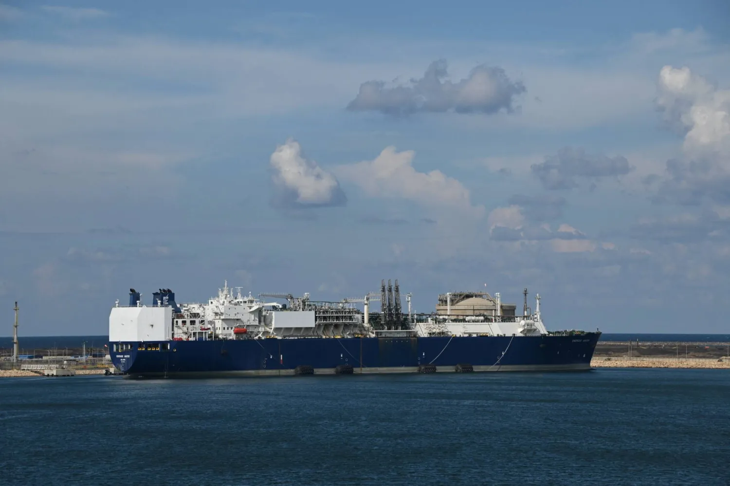 The US gas tanker Energos Winter in Damietta, Egypt, November 14, 2025.   Oleksandr Lisyanskyy/Handout via REUTERS    