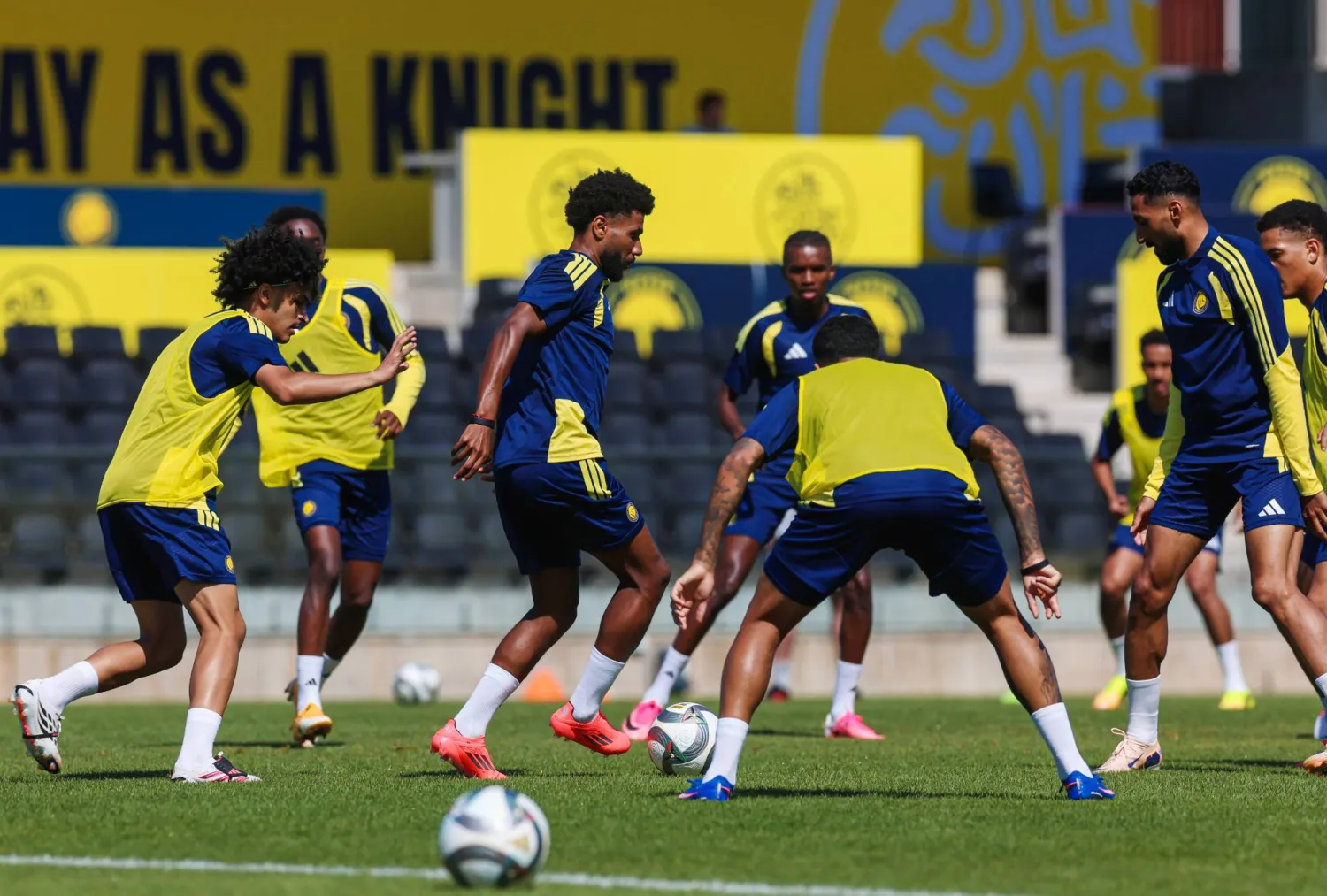 من تدريبات النصر في معسكره بالبرتغال (موقع النادي)