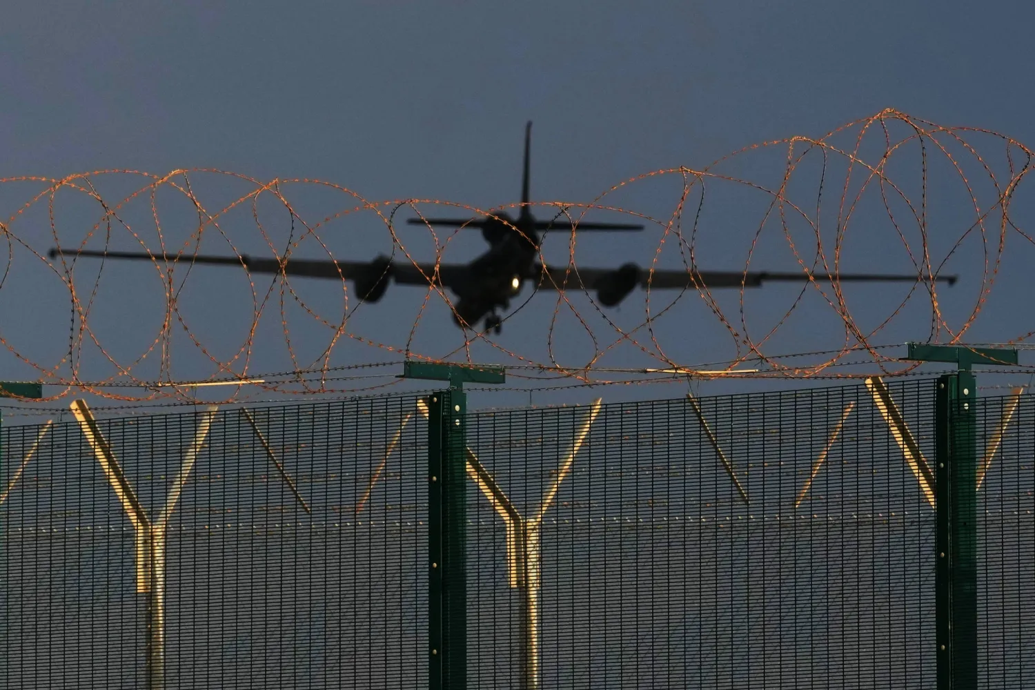 FILE - A U-2 spy aircraft prepares for landing at the UK's RAF Akrotiri air base near Limassol, Cyprus, on March 7, 2026. (AP Photo/Petros Karadjias, File)