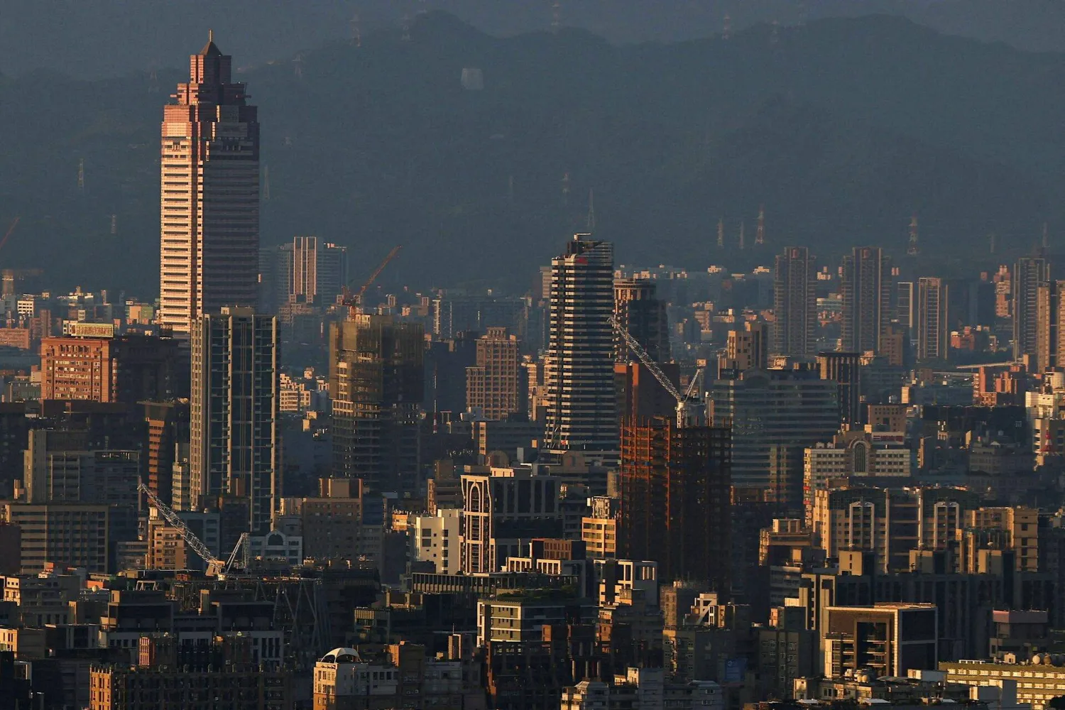 General view of the Taipei city skyline during sunrise (Reuters)