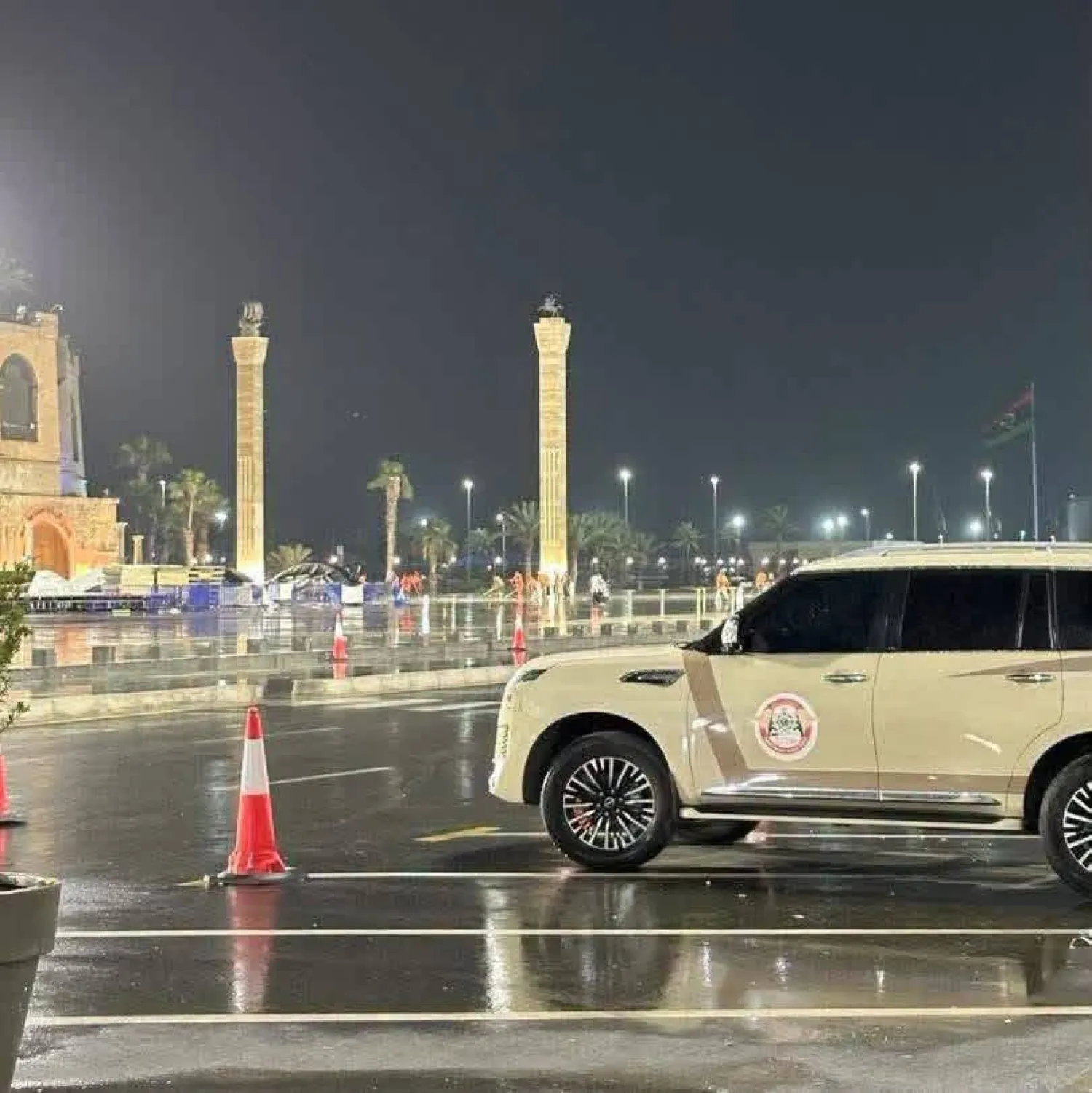 قوات «جهاز الردع» تعود إلى «ميدان الشهداء» في طرابلس (حسابات موثوقة على مواقع التواصل الاجتماعي)