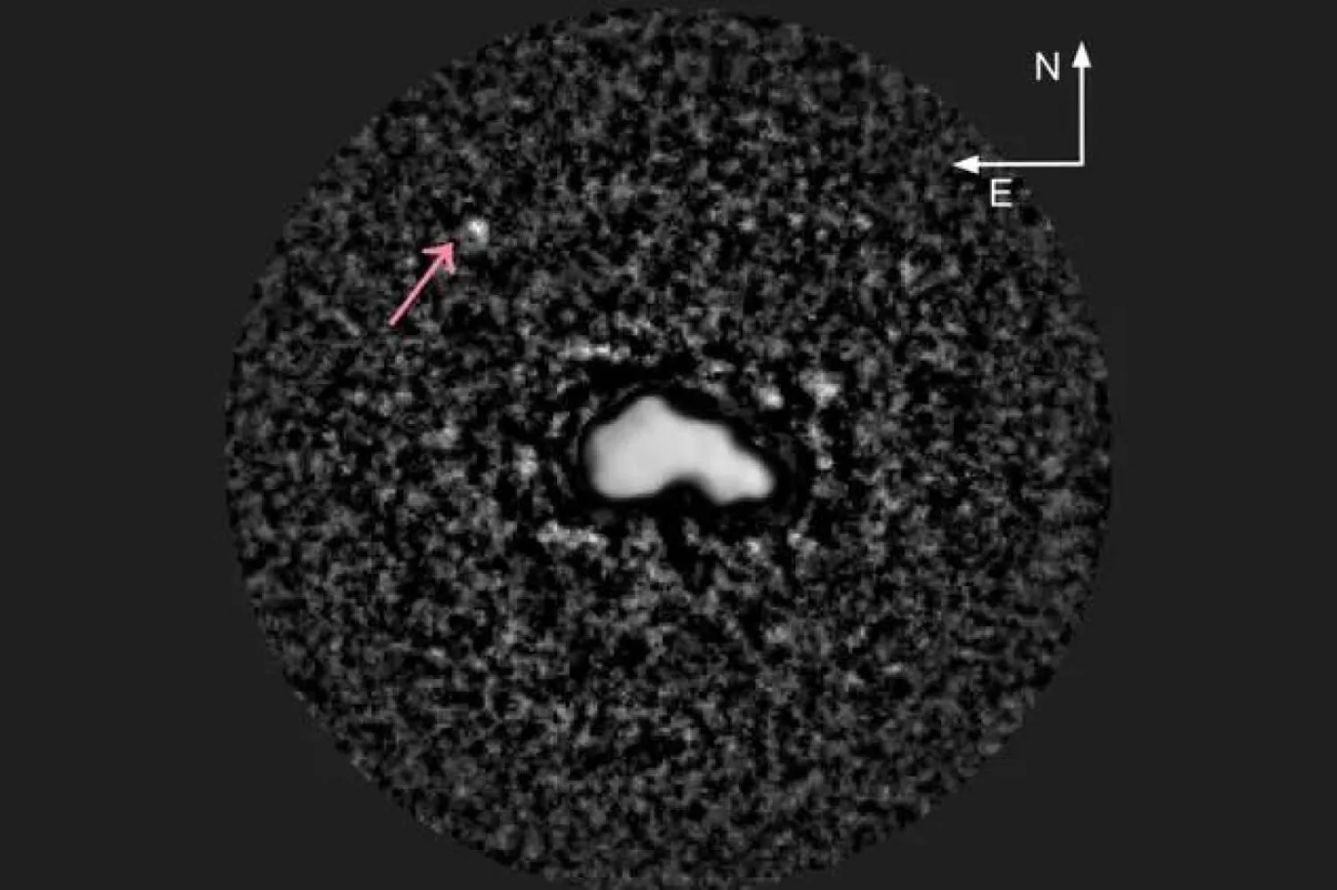 Asteroit Nysa ve minik uydusu (Arizona Üniversitesi)