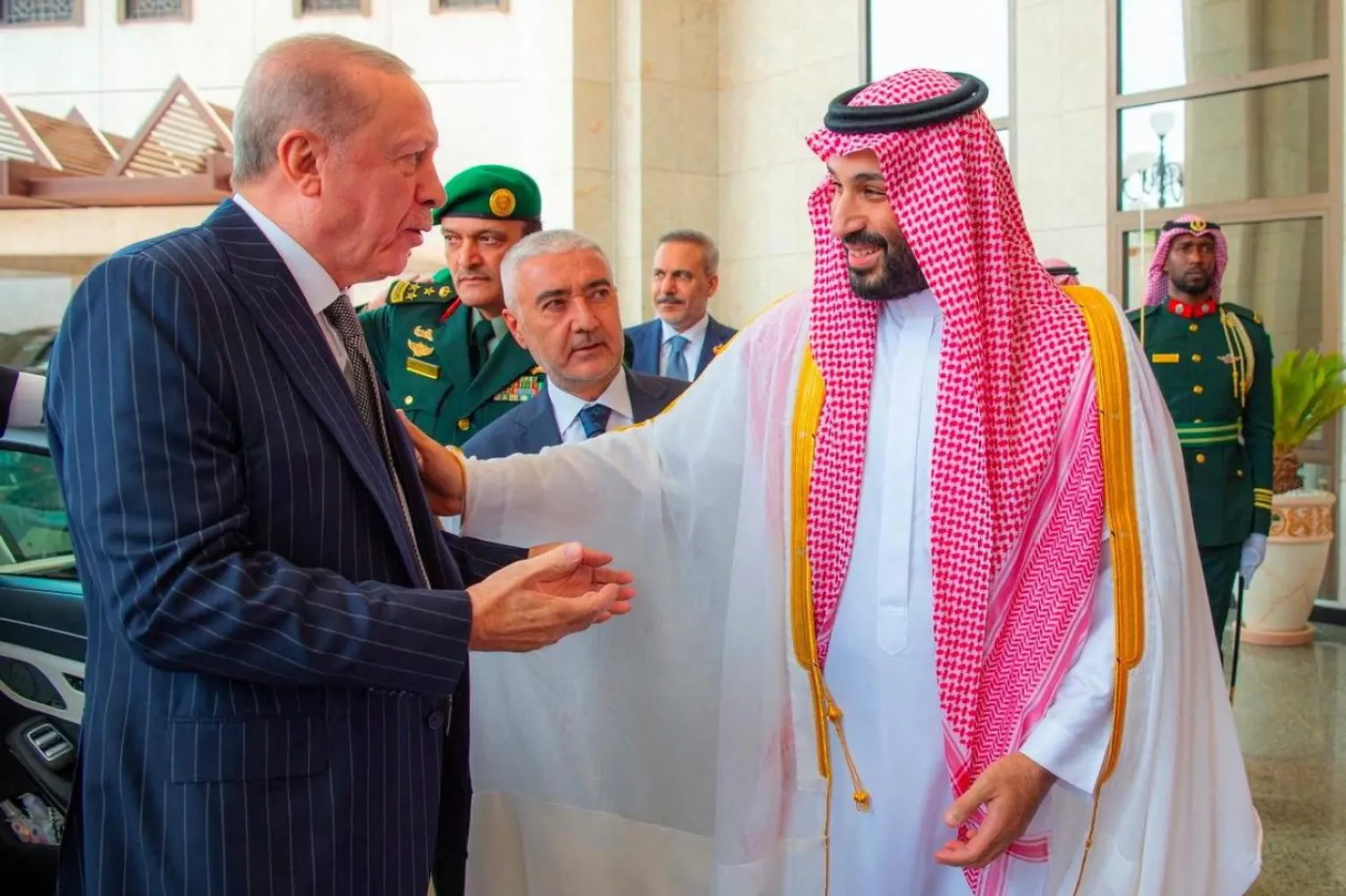 Erdoğan, Mekke'deki imza töreninin ardından yaptığı açıklamada paktın herhangi bir ülkeyi hedef almadığını söyledi (Reuters)
