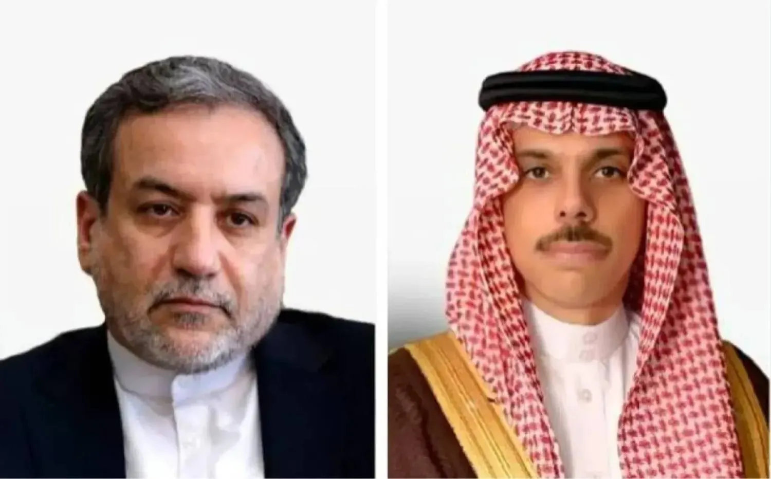 الأمير فيصل بن فرحان وزير الخارجية السعودي نظيره الإيراني عباس عراقجي (الشرق الأوسط)