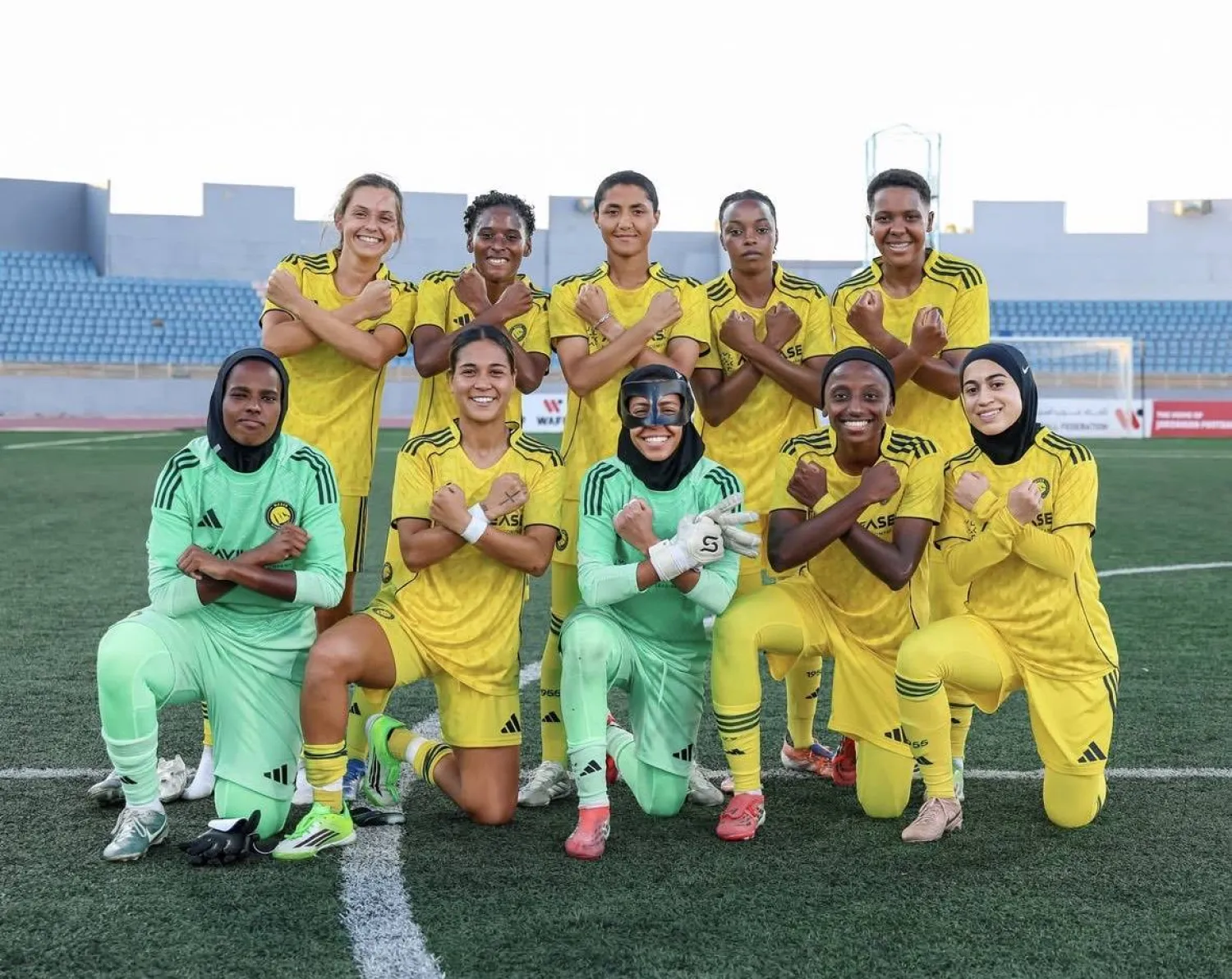 فريق سيدات النصر يلعب نصف نهائي غرب آسيا (نادي النصر)