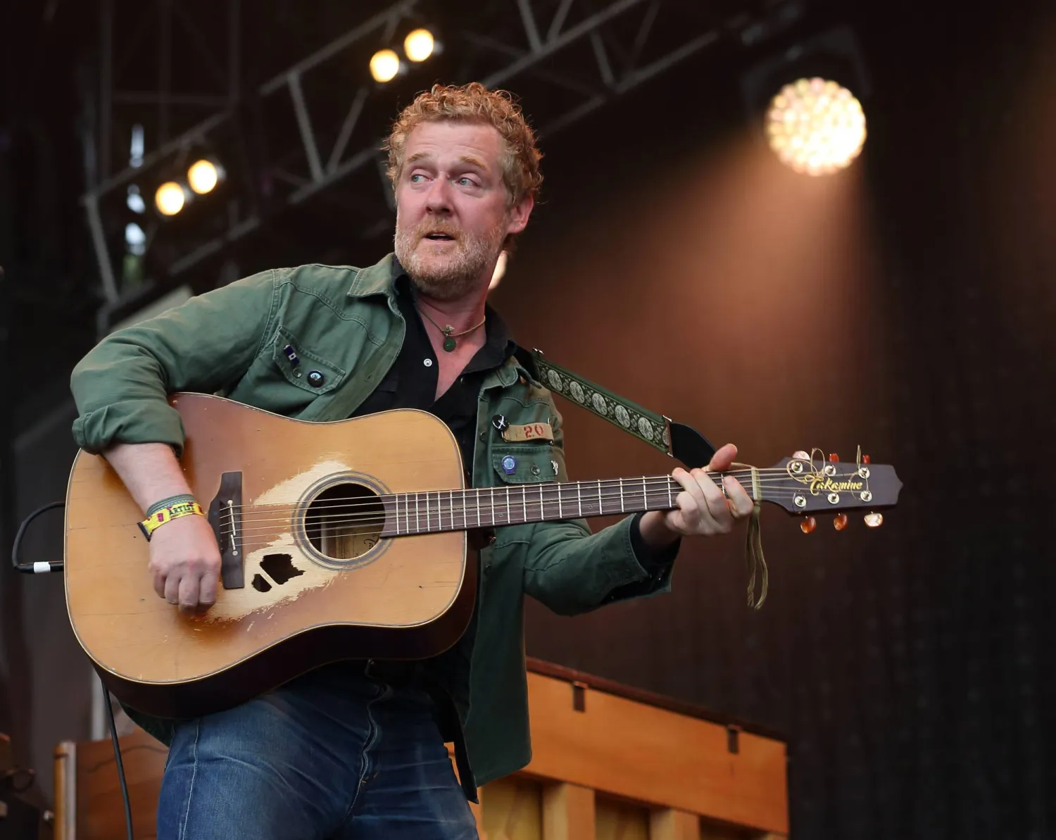 Glen Hansard performs at Lollapalooza in Chicago's Grant Park on Sunday, Aug. 3, 2014. (AP)