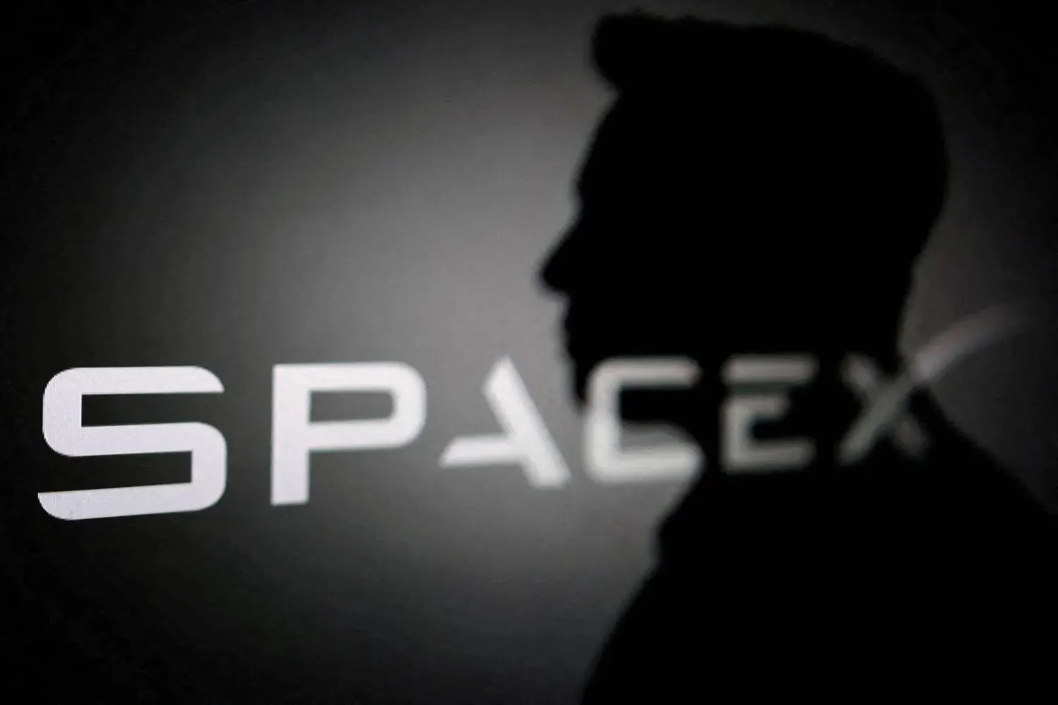 The silhouette of Elon Musk and SpaceX logo are seen in this illustration created on June 11, 2026. REUTERS/Dado Ruvic/Illustration/File Photo