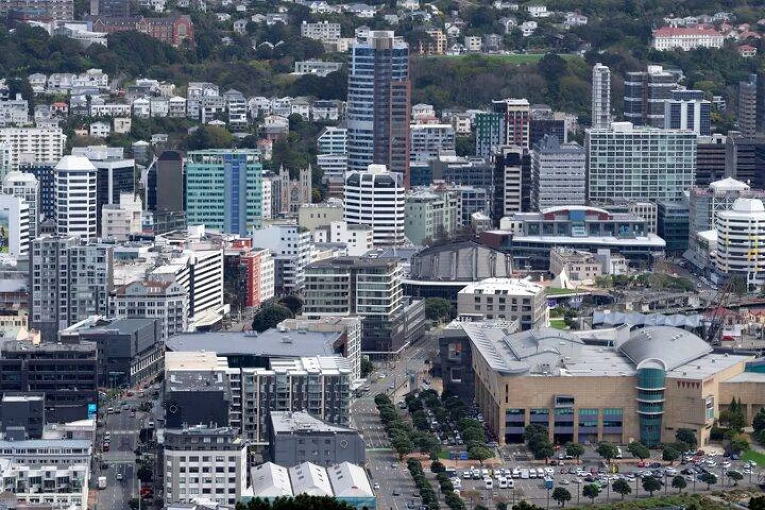 A view of the Wellington city skyline in Wellington, New Zealand, September 24, 2025. REUTERS/Marty Melville