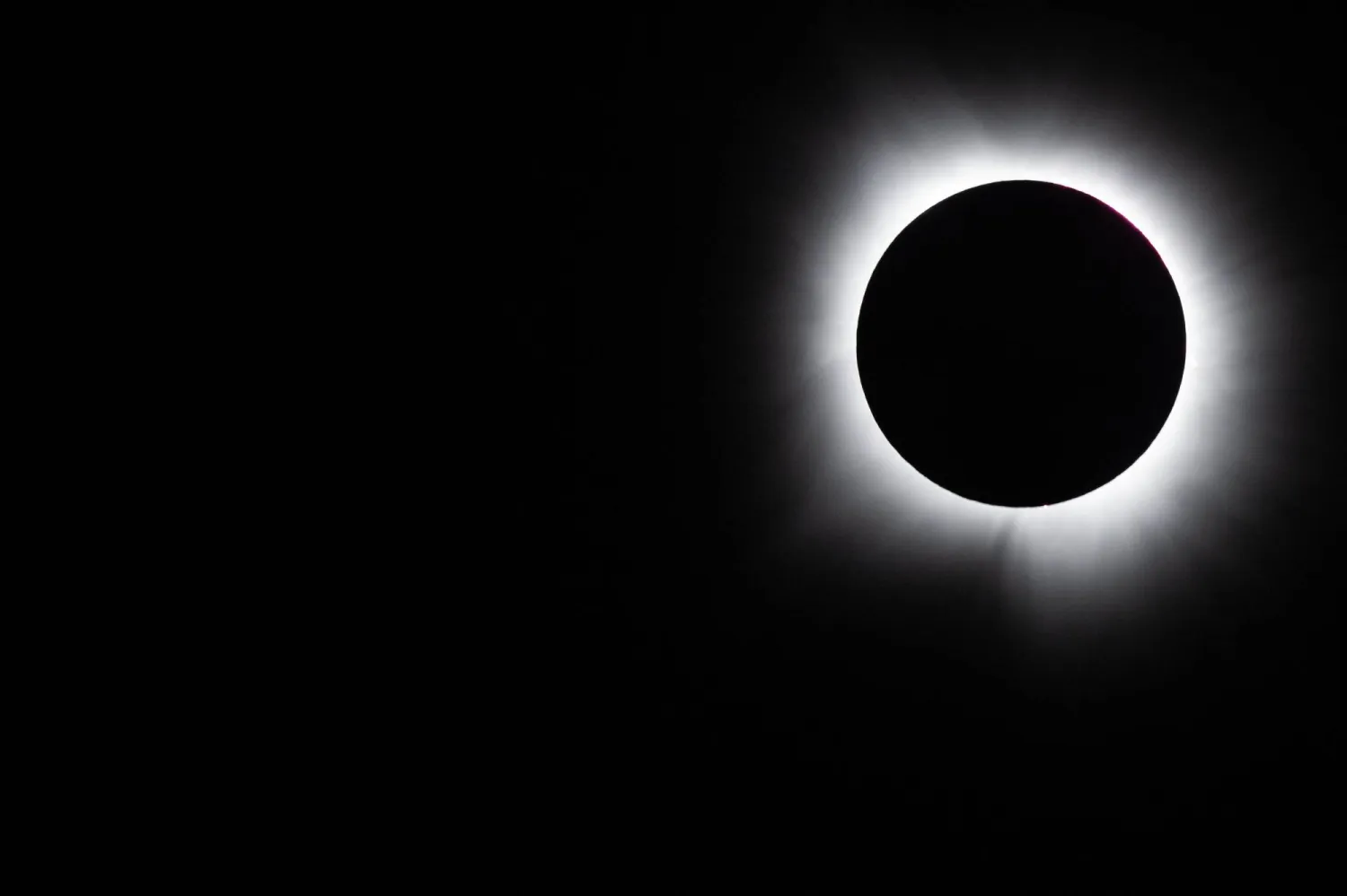 (FILES) BRADY, TEXAS - APRIL 08: The moon fully passes over the sun's horizon during a Total solar eclipse on April 08, 2024 in Brady, Texas. (Photo by Brandon Bell / GETTY IMAGES NORTH AMERICA / AFP)