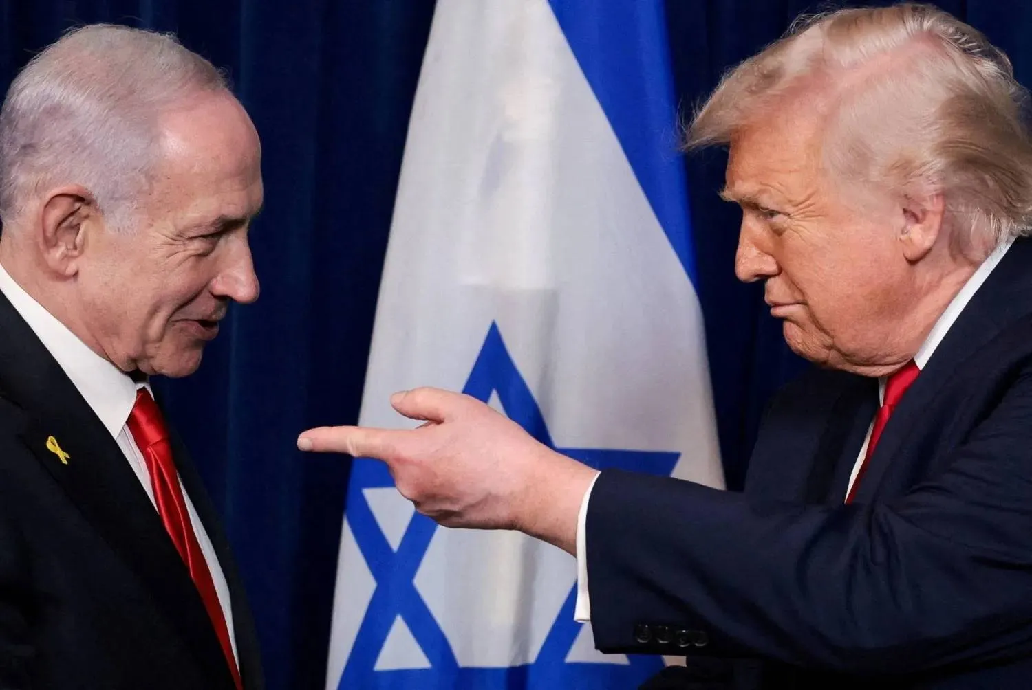 Trump and Netanyahu during a news conference in Florida on Dec. 29 last year (Reuters) 