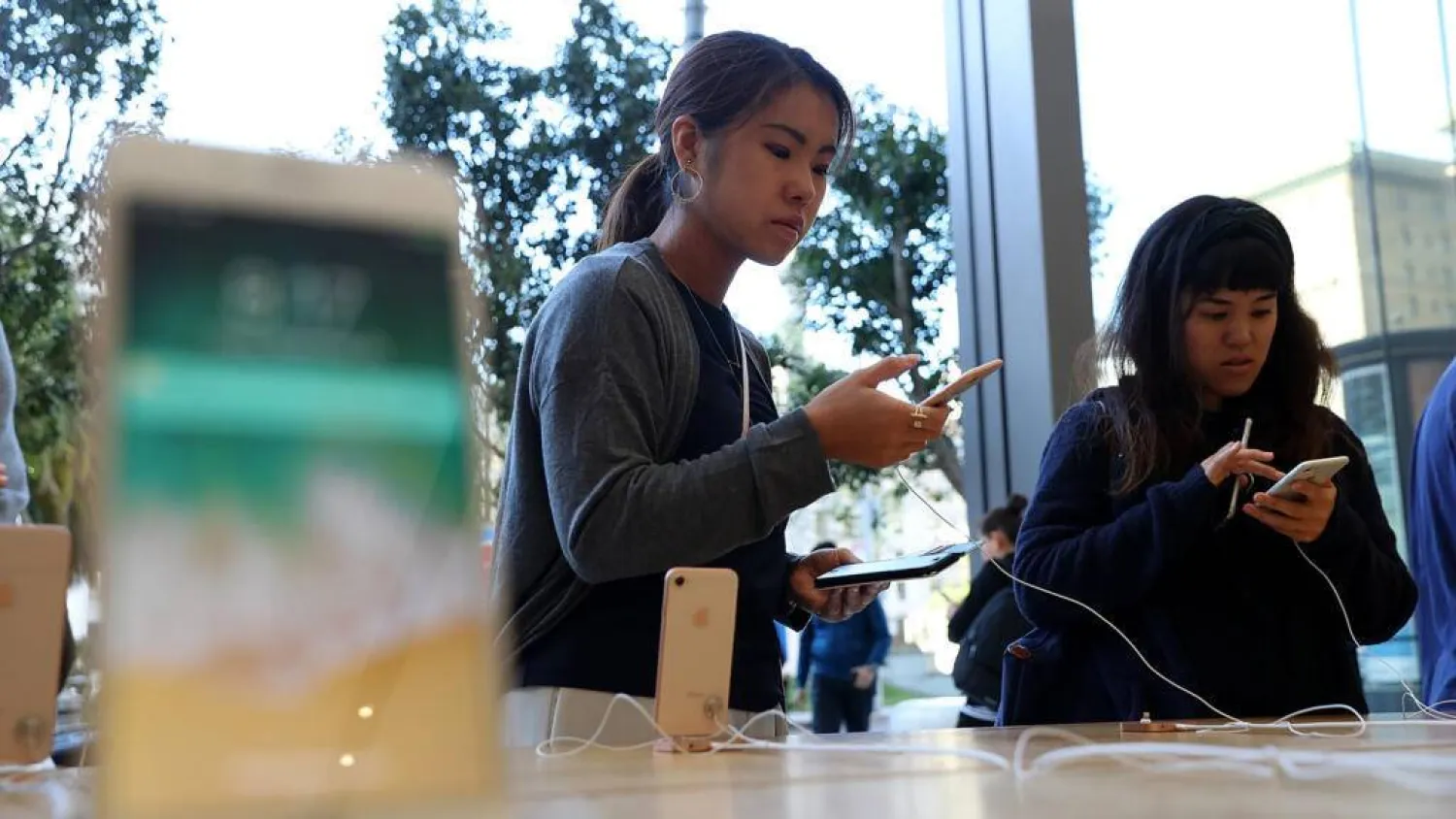 iPhone-maker Apple is suing OpenAI over allegations of stolen trade secrets. JUSTIN SULLIVAN / GETTY IMAGES NORTH AMERICA/AFP
