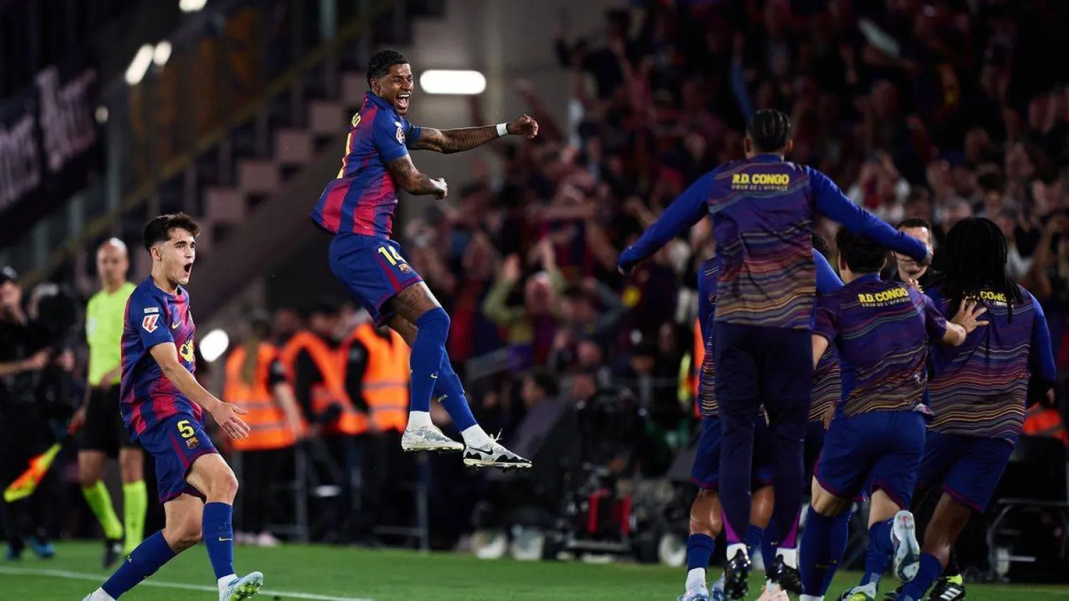 قدم راشفورد مستويات استثنئائية مع برشلونة بعد رحيله عن مانشستر يونايتد معاراً (أ.ب)