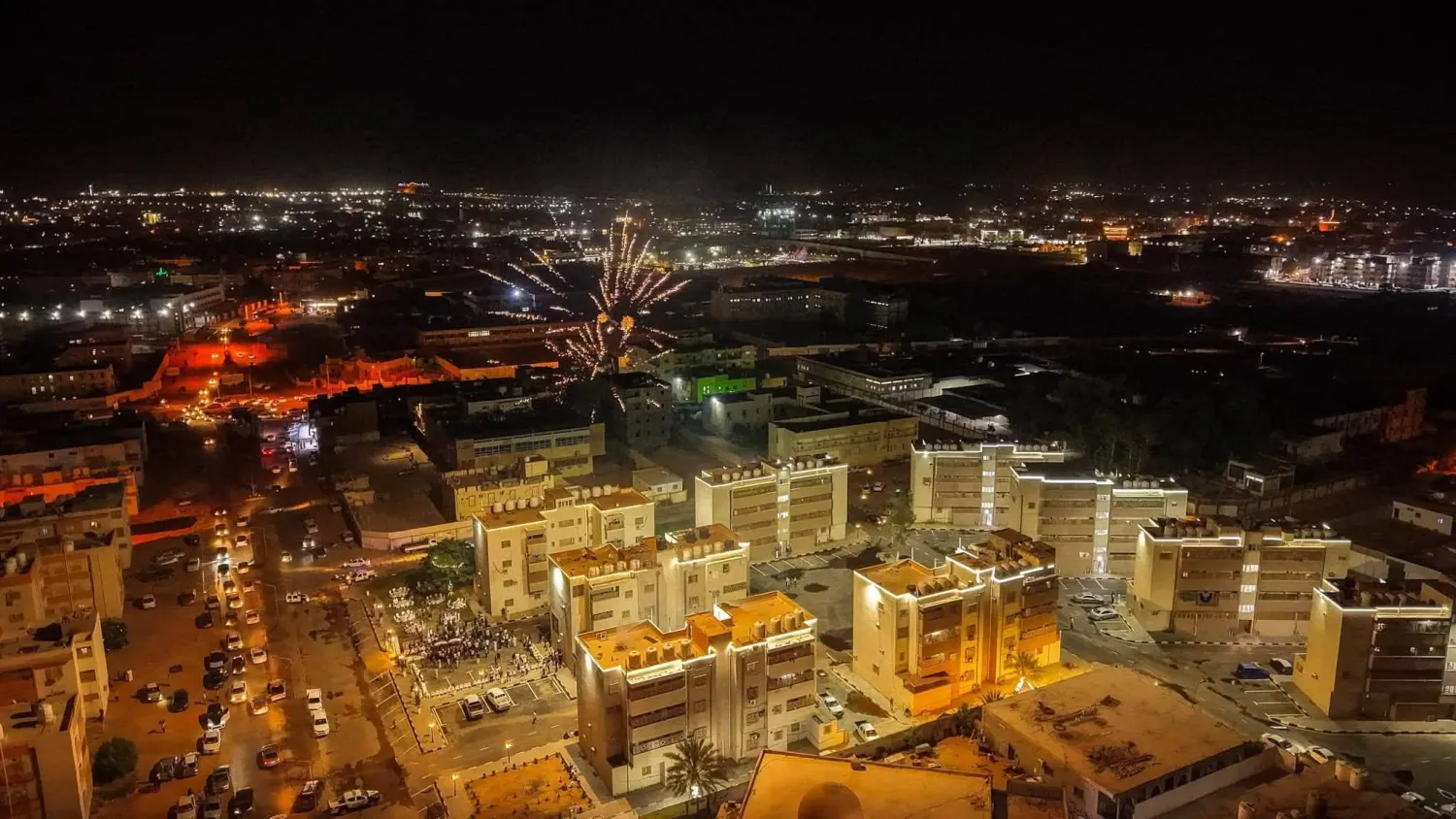 مشروع عمارات الناصرية بمدينة سبها الليبية بعد استكمال أعمال الصيانة في يوليو الماضي (ديوان الحكومة المكلفة من البرلمان بالمنطقة الجنوبية)