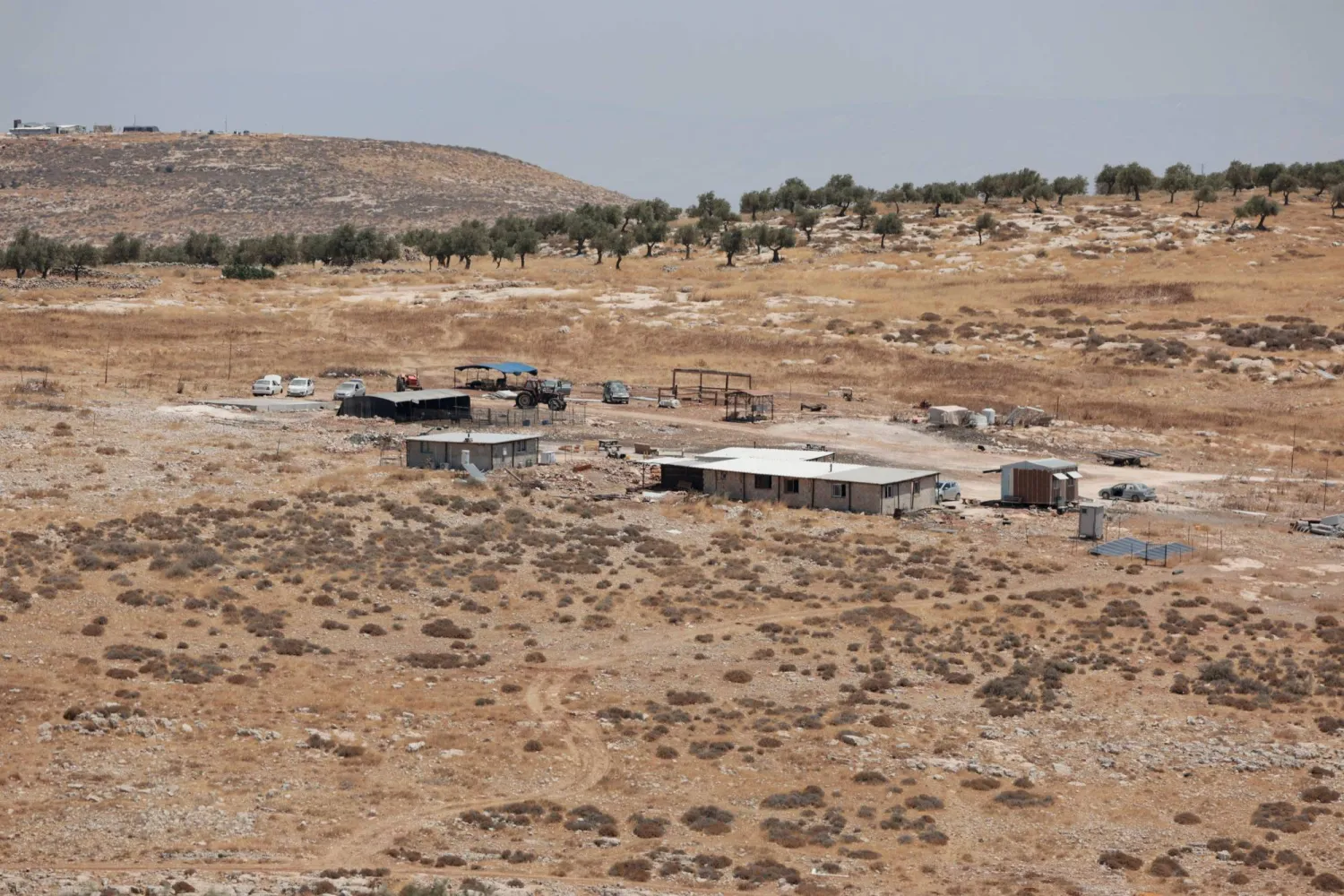 The site of a new Israeli settlement near the Palestinian Christian village of Taybeh, in the Israeli-occupied West Bank, August 10, 2026. (Reuters)
