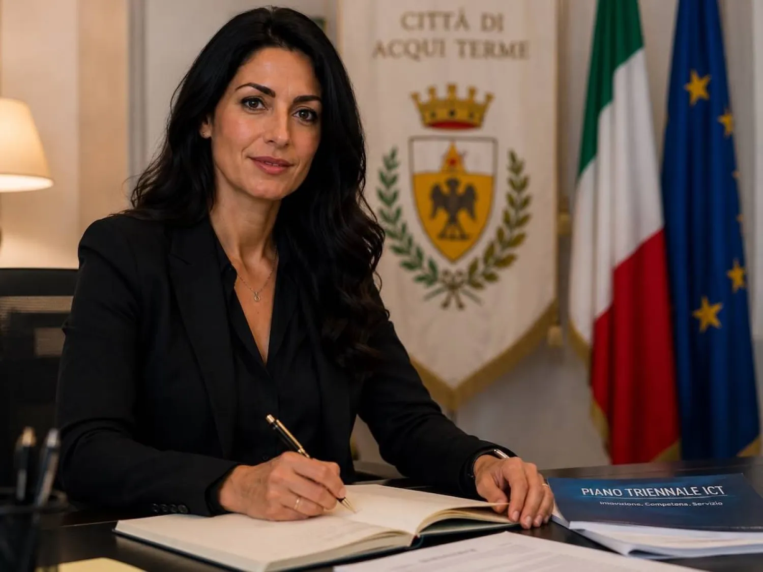 صورة رمزية لإيفا ستاتيلا التي تم إنشاؤها باستخدام الذكاء الاصطناعي (رئيس البلدية)