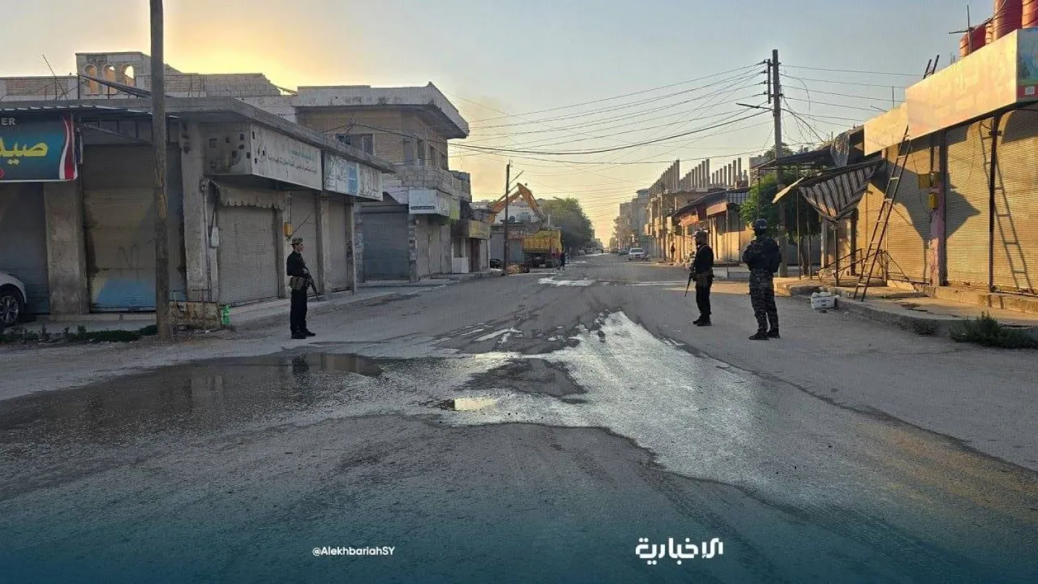 استتباب الأمن في مدينة عين العرب الثلاثاء بعد ليلة شغب من خارجين عن القانون بحسب قيادة أمن حلب (الإخبارية السورية)