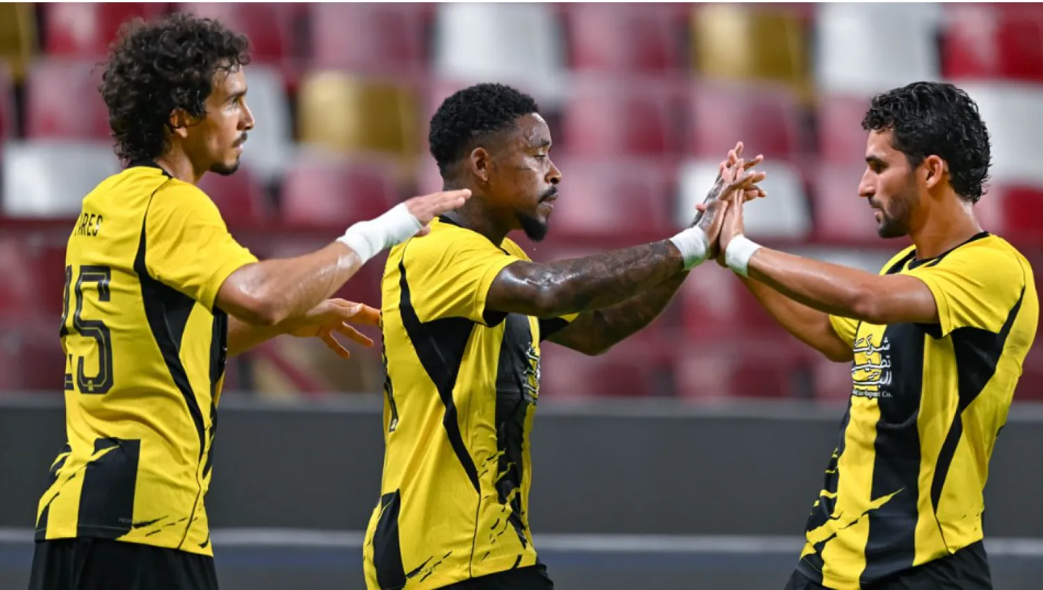 فرحة لاعبي الاتحاد أمام الجزيرة تكررت أربع مرات (الاتحاد الآسيوي)