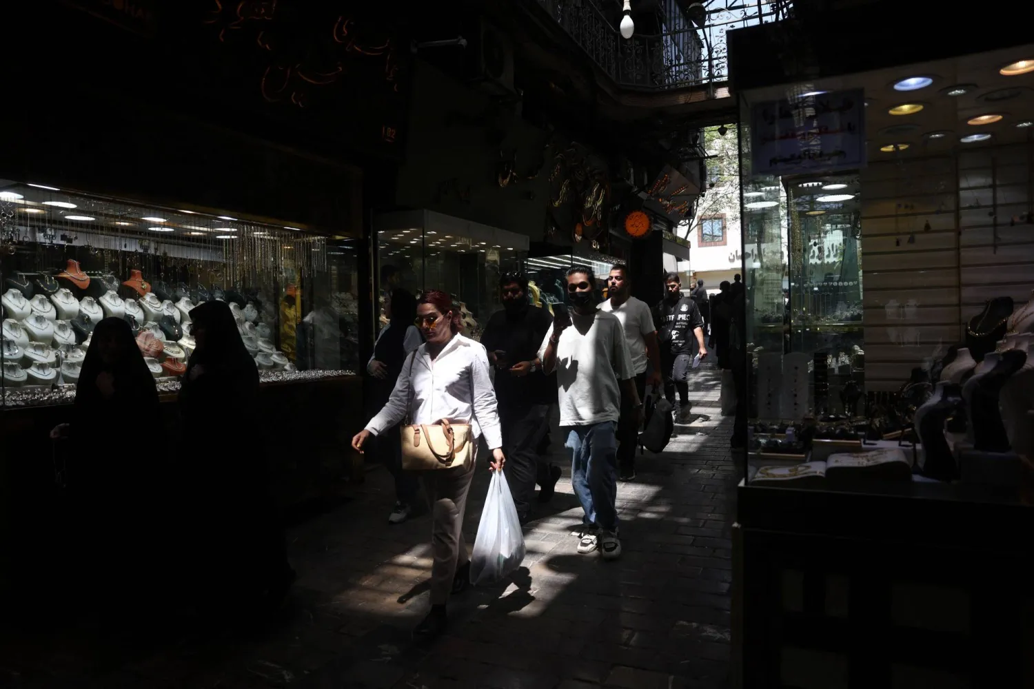 People walk in the Grand Bazaar in Tehran, Iran, August 11, 2026. Majid Asgaripour/WANA (West Asia News Agency) via Reuters