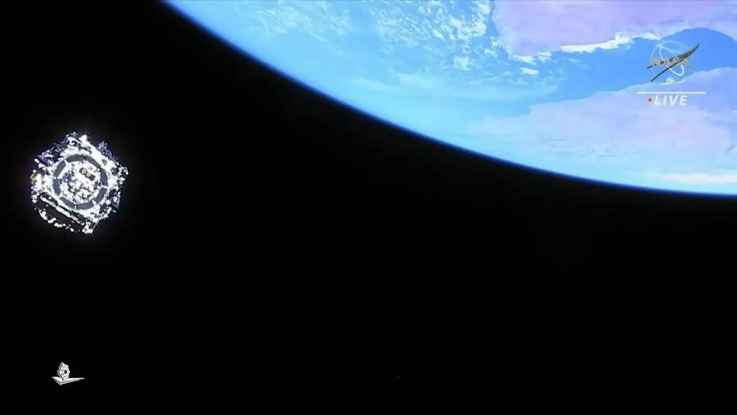  The James Webb Space Telescope, which spotted the new astronomical object called a "black hole star". (NASA TV/AFP file)