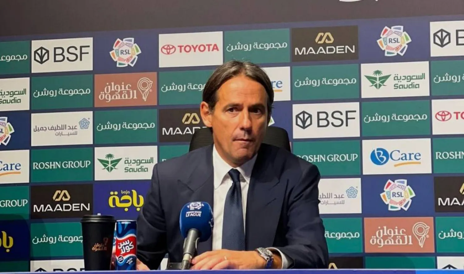  الإيطالي سيموني إنزاغي، مدرب الهلال (تصوير: هيثم الزاحم) 